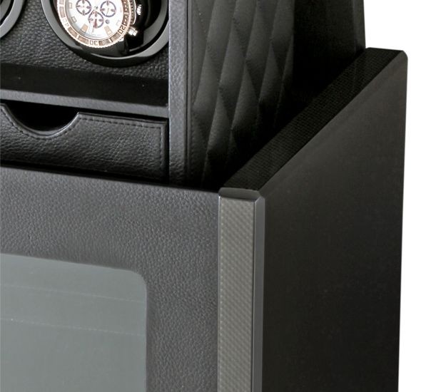 Avante VIRTUOSO carbon. Шкатулка для автоподзавода 8-ми часов. Электронный замок. Автоматический лифт.