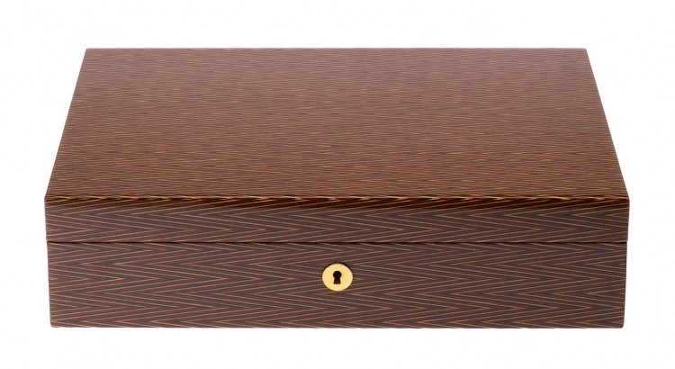 Арт. L411. Шкатулка для 10-ти часов. HERITAGE HERRINGBONE 10. Rapport London (Англия).  