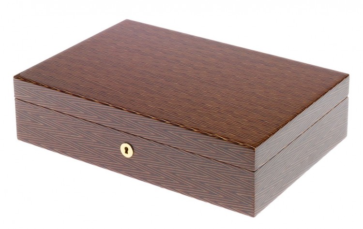 Арт. L411. Шкатулка для 10-ти часов. HERITAGE HERRINGBONE 10. Rapport London (Англия).  
