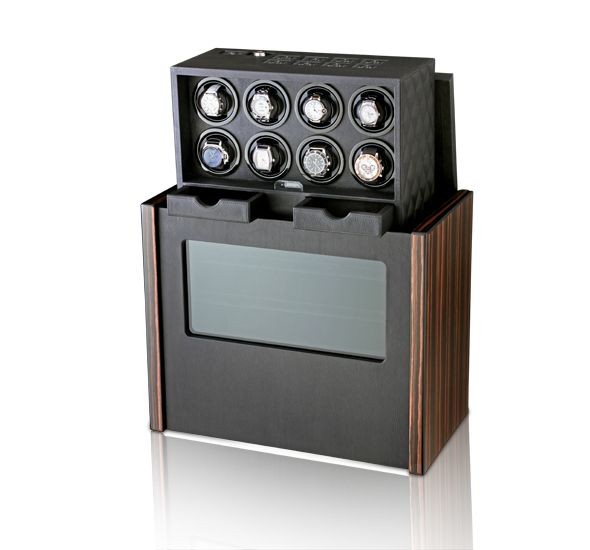 Avante VIRTUOSO makassar. Шкатулка для автоподзавода 8-ми часов. Электронный замок. Автоматический лифт.