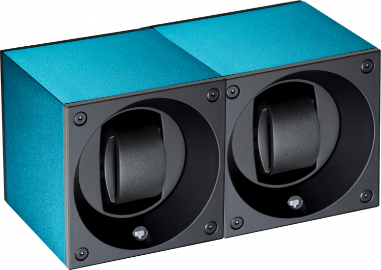 Masterbox collection. Masterbox aluminium. Бокс для 2-х часов с автоподзаводом. Swiss Kubik, Швейцария.