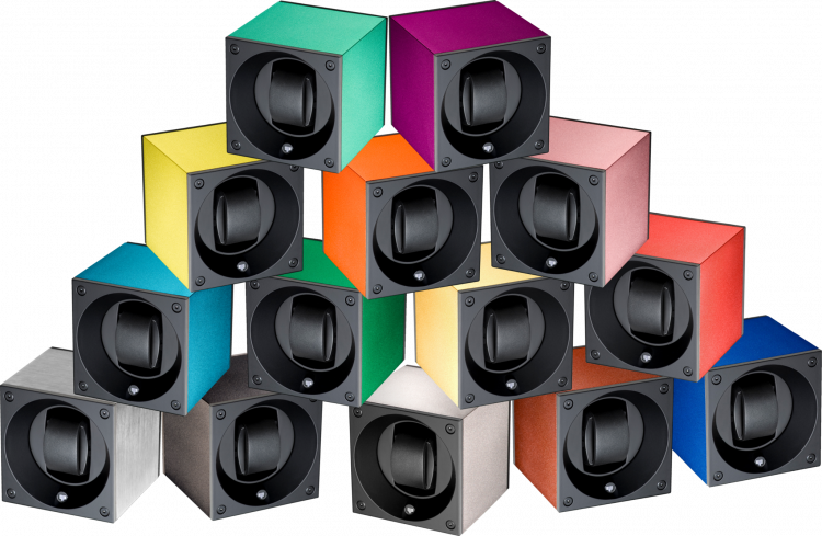 Masterbox collection. Masterbox aluminium. Бокс для 2-х часов с автоподзаводом. Swiss Kubik, Швейцария.