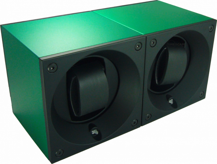 Masterbox collection. Masterbox aluminium. Бокс для 2-х часов с автоподзаводом. Swiss Kubik, Швейцария.