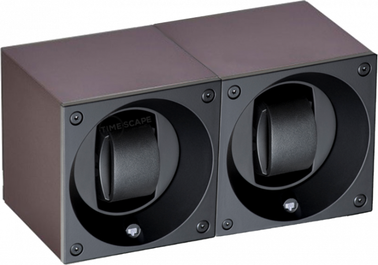 Masterbox collection. Masterbox aluminium. Бокс для 2-х часов с автоподзаводом. Swiss Kubik, Швейцария.
