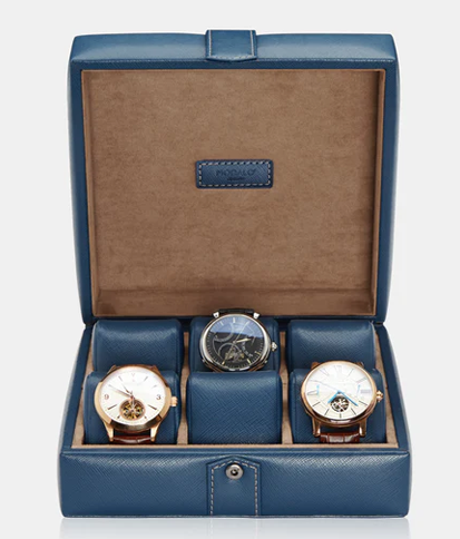 MODALO Gallante 6 - BLUE. Шкатулка для хранения 6-ти часов.