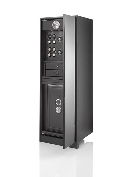 Buben-Zorweg GRAND COLLECTOR INBUILT SLIDE AND HIDE. Включает в себя сейф, подзавод часов и часы. Зеркальная дверь. 
