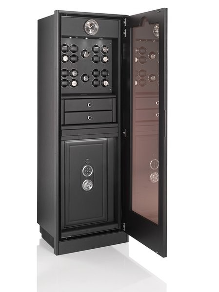Buben-Zorweg GRAND COLLECTOR INBUILT SLIDE AND HIDE. Включает в себя сейф, подзавод часов и часы. Зеркальная дверь. 