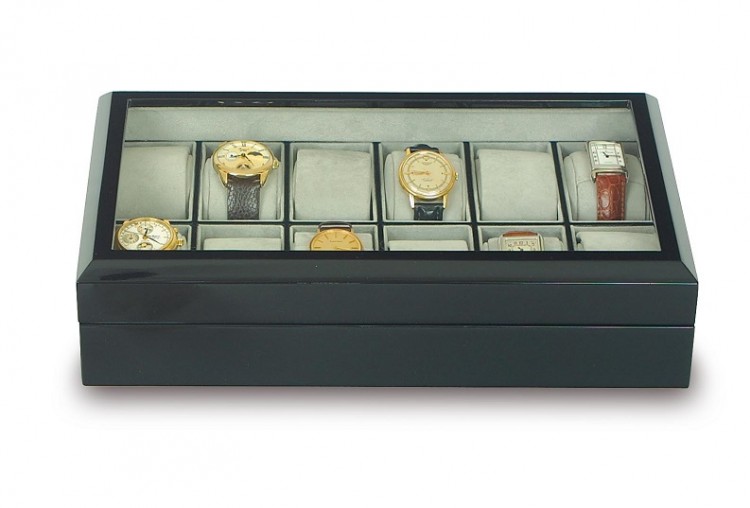 Арт. B244.Шкатулка для хранения 8-ми часов. THE VENICE EBONY. Rapport London (Англия).