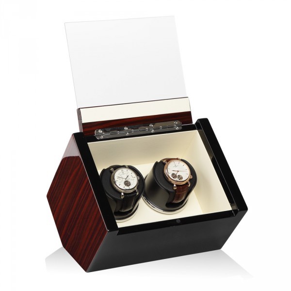 Серия Carat 2 makassar-beige. Шкатулка для подзавода 2-х часов. Производство Luxwinder. 