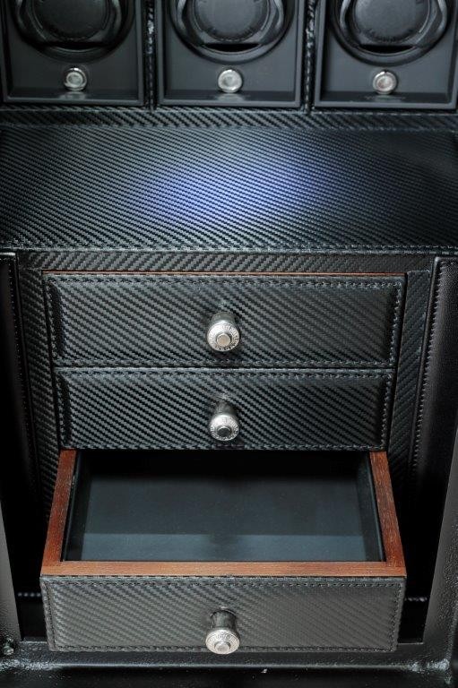  Сейф с 48-ю модулями для подзавода. Италия UnderWood. Карбон. 