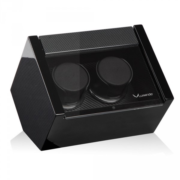 Серия Carat 2 carbon. Шкатулка для подзавода 2-х часов. Производство Luxwinder. 