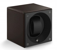 Masterbox collection. Masterbox Leather – Brown leather & Brown stitches. Бокс для 1-х часов с автоподзаводом. Swiss Kubik, Швейцария.