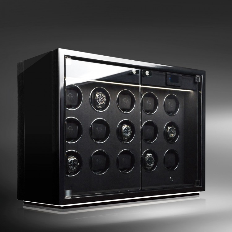 Chronovision Ambiance XV Guard. Черный лак. Бокс для подзавода 15-ти часов.