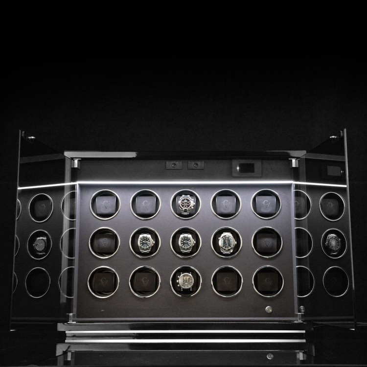 Chronovision Ambiance XV Guard. Черный лак. Бокс для подзавода 15-ти часов.