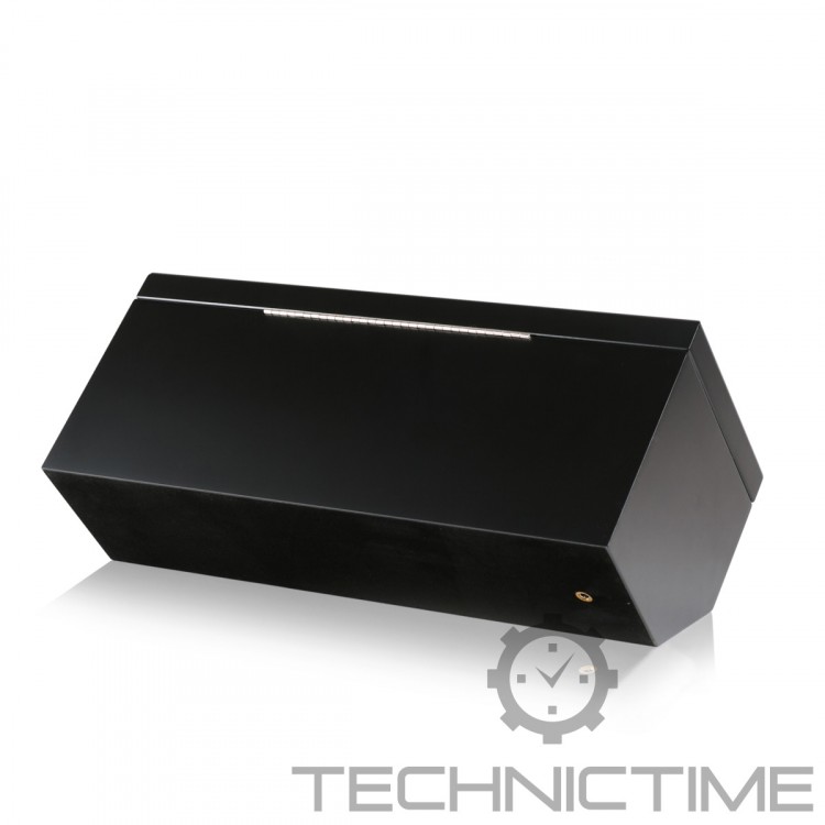 Арт DC-04-DSBM. Шкатулка для подзавода 4-х часов. Черный лак. Boxy. 