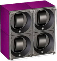 Masterbox collection. Masterbox aluminium. Бокс для 4-х часов с автоподзаводом. Swiss Kubik, Швейцария.