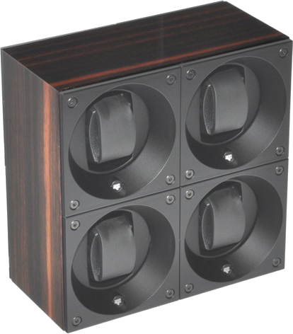 Masterbox collection. Wooden Masterbox Quattro. Бокс для 4-х часов с автоподзаводом. Swiss Kubik, Швейцария