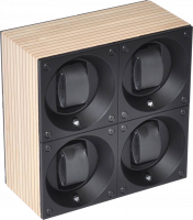 Masterbox collection. Wooden Masterbox Quattro. Бокс для 4-х часов с автоподзаводом. Swiss Kubik, Швейцария