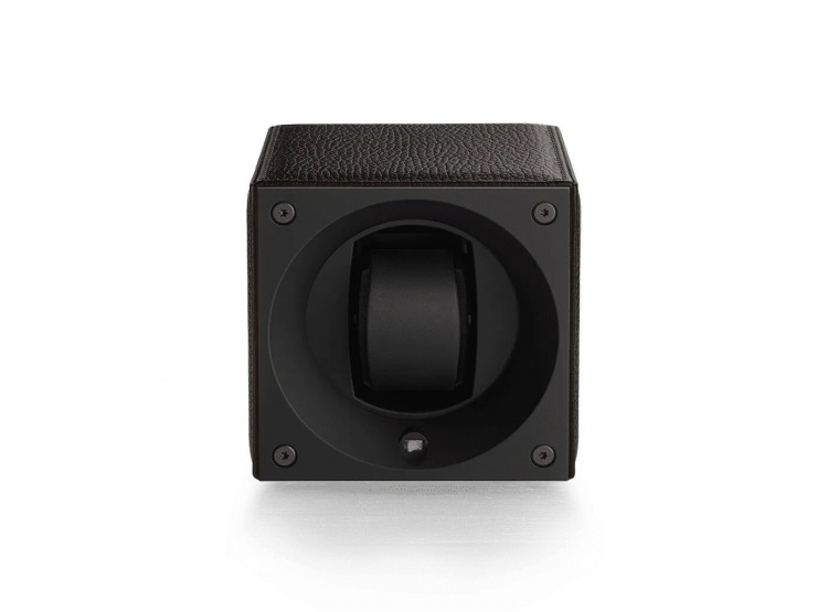 Masterbox collection. Masterbox Leather – Grained brown leather & Brown stitches. Бокс для 1-х часов с автоподзаводом. Swiss Kubik, Швейцария.