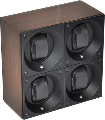 Masterbox collection. Wooden Masterbox Quattro. Бокс для 4-х часов с автоподзаводом. Swiss Kubik, Швейцария