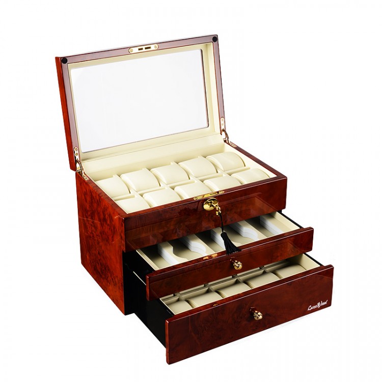 Шкатулка для хранения 25 часов Luxewood арт. LW804-25-3