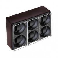 Masterbox collection. Masterbox Leather. Бокс для 6-ти часов с автоподзаводом. Swiss Kubik, Швейцария.