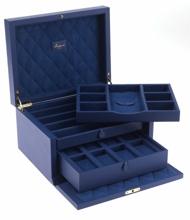 Арт. J135. Шкатулка для 11-ти часов и ювелирных изделий. JEWELLERY BOX. Rapport London (Англия). 