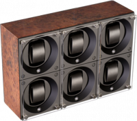 Masterbox collection. Wooden Masterbox. Бокс для 6-ти часов с автоподзаводом. Swiss Kubik, Швейцария