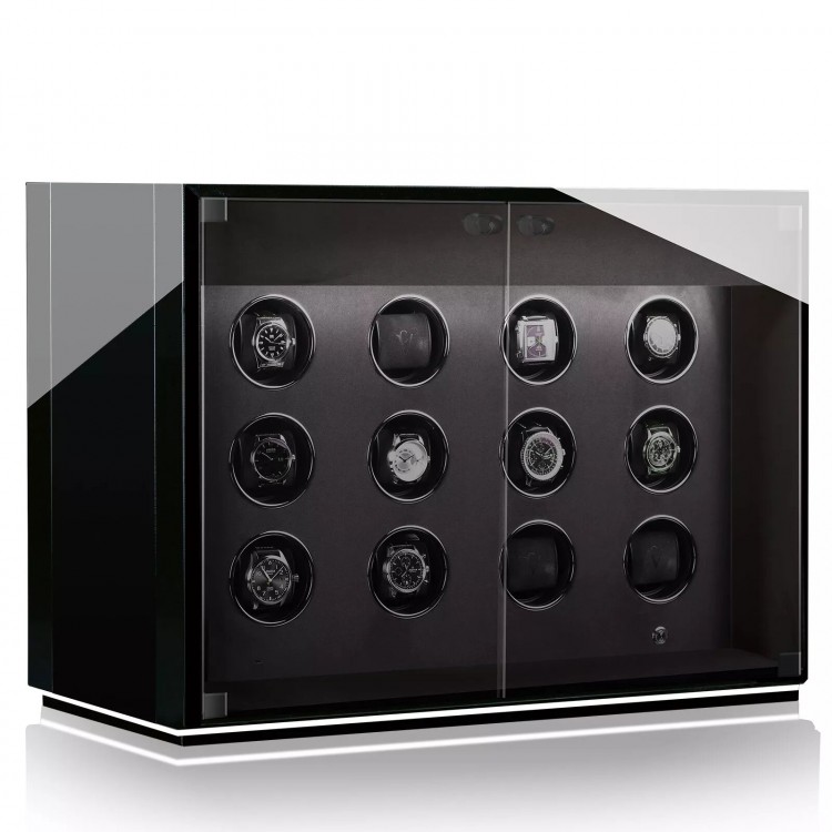 Chronovision Ambiance Xll Guard. Черный, лак. Бокс для подзавода 12-ти часов.