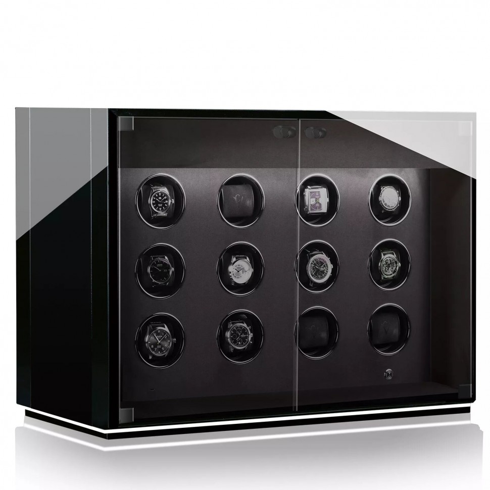 Chronovision Ambiance Xll Guard. Черный, лак. Бокс для подзавода 12-ти часов.