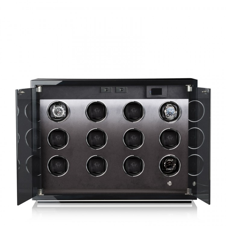 Chronovision Ambiance Xll Guard. Черный, лак. Бокс для подзавода 12-ти часов.