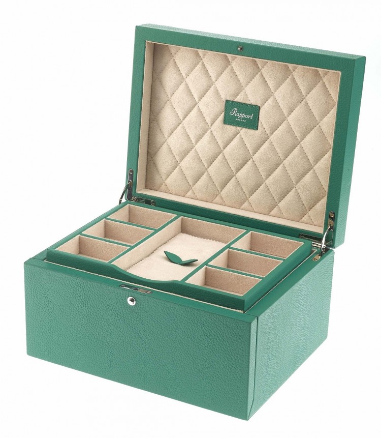Арт. J137. Шкатулка для 11-ти часов и ювелирных изделий. JEWELLERY BOX. Rapport London (Англия).   