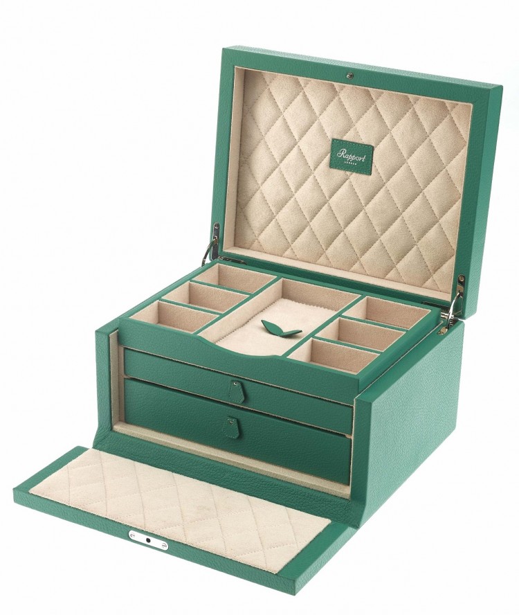 Арт. J137. Шкатулка для 11-ти часов и ювелирных изделий. JEWELLERY BOX. Rapport London (Англия).   