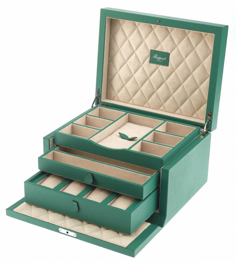 Арт. J137. Шкатулка для 11-ти часов и ювелирных изделий. JEWELLERY BOX. Rapport London (Англия).   