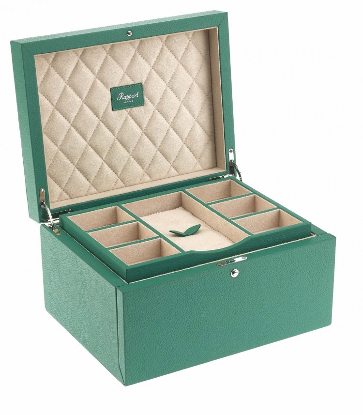 Арт. J137. Шкатулка для 11-ти часов и ювелирных изделий. JEWELLERY BOX. Rapport London (Англия).   
