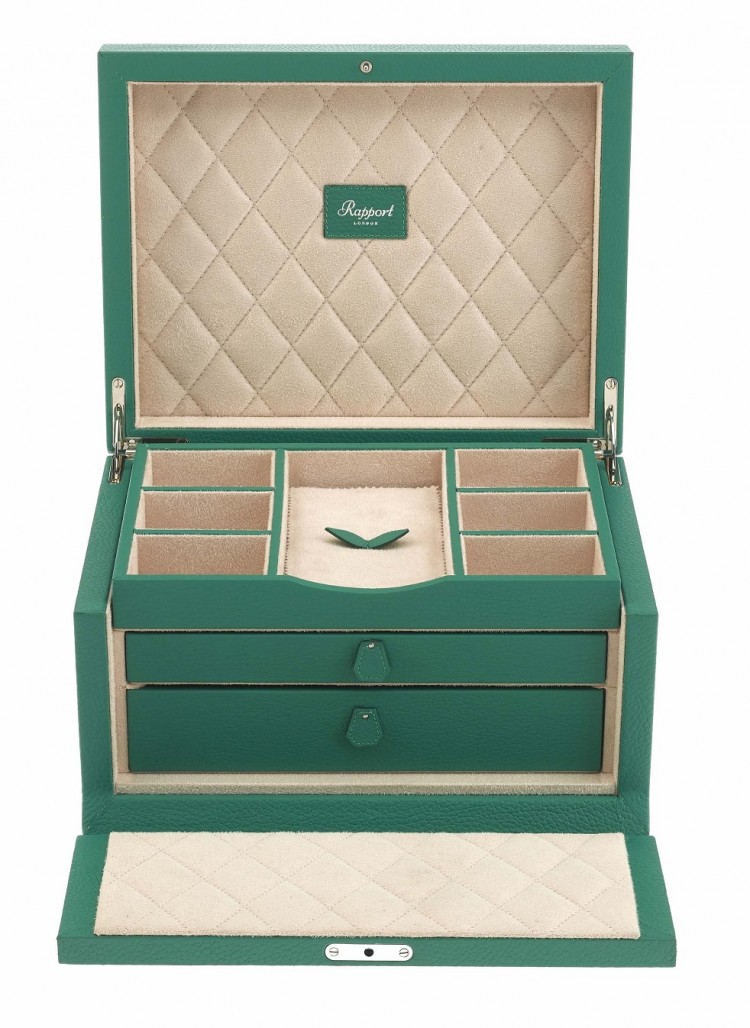 Арт. J137. Шкатулка для 11-ти часов и ювелирных изделий. JEWELLERY BOX. Rapport London (Англия).   