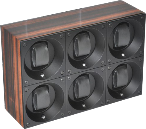 Masterbox collection. Wooden Masterbox. Бокс для 6-ти часов с автоподзаводом. Swiss Kubik, Швейцария
