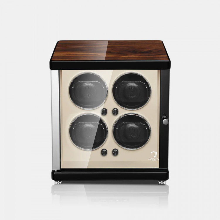 MODALO Ambiente 4 MV4. WALNUT Шкатулка для подзавода 4-х часов. 