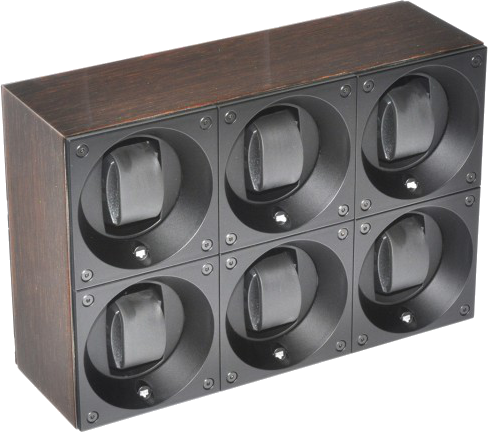 Masterbox collection. Wooden Masterbox. Бокс для 6-ти часов с автоподзаводом. Swiss Kubik, Швейцария