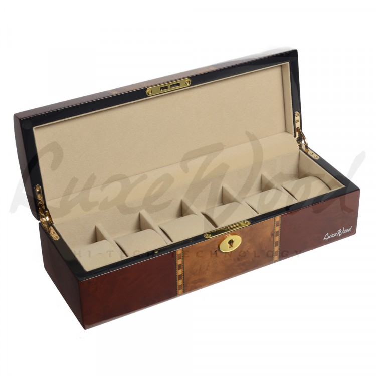 Шкатулка для хранения 6 часов Luxewood арт. LW807-6-33