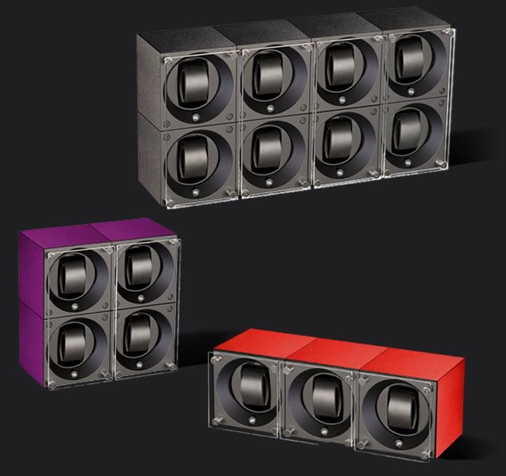 Masterbox collection. Masterbox aluminium. Бокс для 8-ми часов с автоподзаводом. Swiss Kubik, Швейцария.