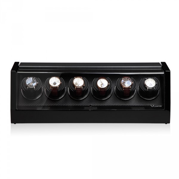 Серия Omikron 6 carbon. Шкатулка для подзавода 6-ти часов. Производство Luxwinder. 