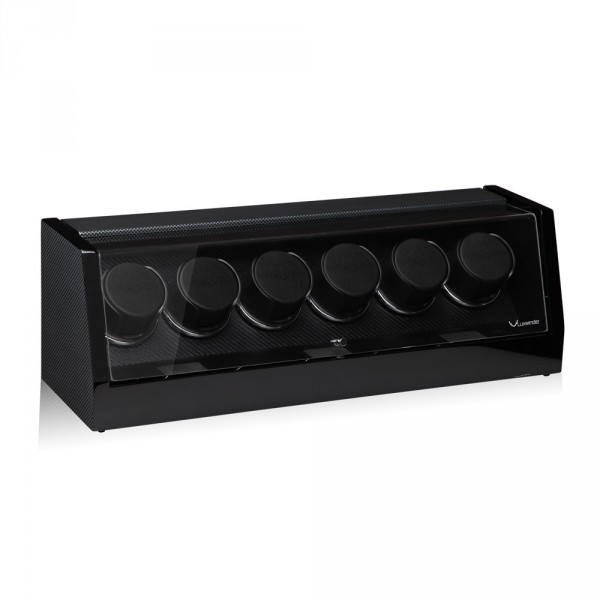 Серия Omikron 6 carbon. Шкатулка для подзавода 6-ти часов. Производство Luxwinder. 