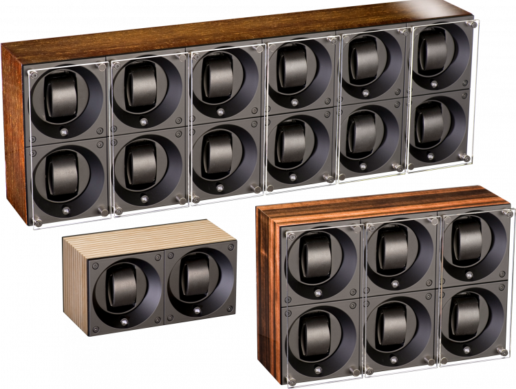Masterbox collection. Wooden Masterbox. Бокс для 8-ми часов с автоподзаводом. Swiss Kubik, Швейцария.