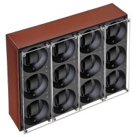 Masterbox collection. Masterbox Leather. Бокс для 12-ти часов с автоподзаводом. Swiss Kubik, Швейцария.