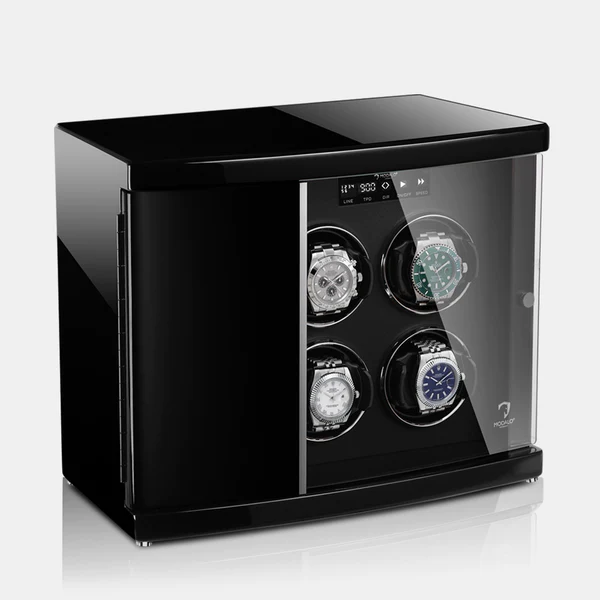 MODALO Timeless 6 Black. Шкатулка для подзавода 6-ти часов.