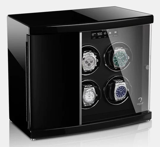 MODALO Timeless 6 Black. Шкатулка для подзавода 6-ти часов.