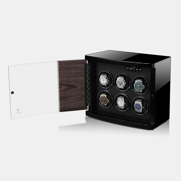 MODALO Timeless 6 Macassar. Шкатулка для подзавода 6-ти часов.