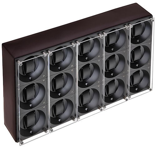 Masterbox collection. Masterbox Leather. Бокс для 15-ти часов с автоподзаводом. Swiss Kubik, Швейцария.