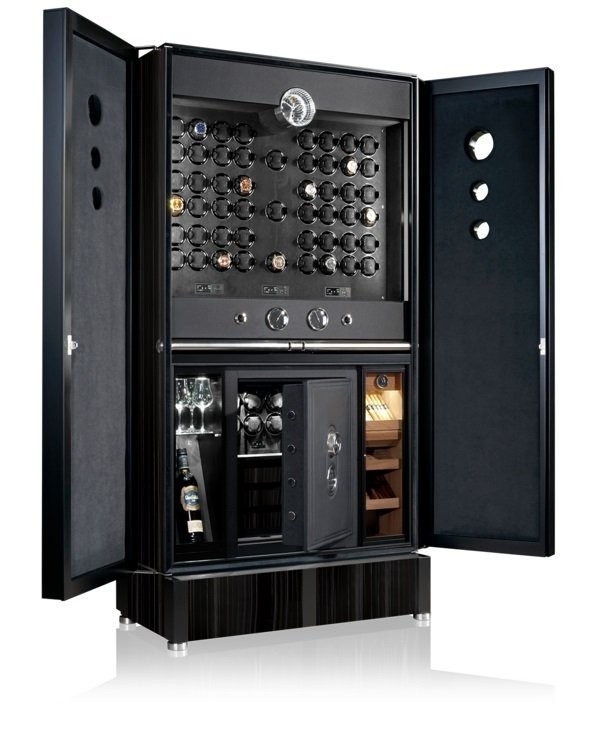 Buben-Zorweg Grand Collector XL. Включает в себя сейф, подзавод часов, часы и метеостанцию. 
